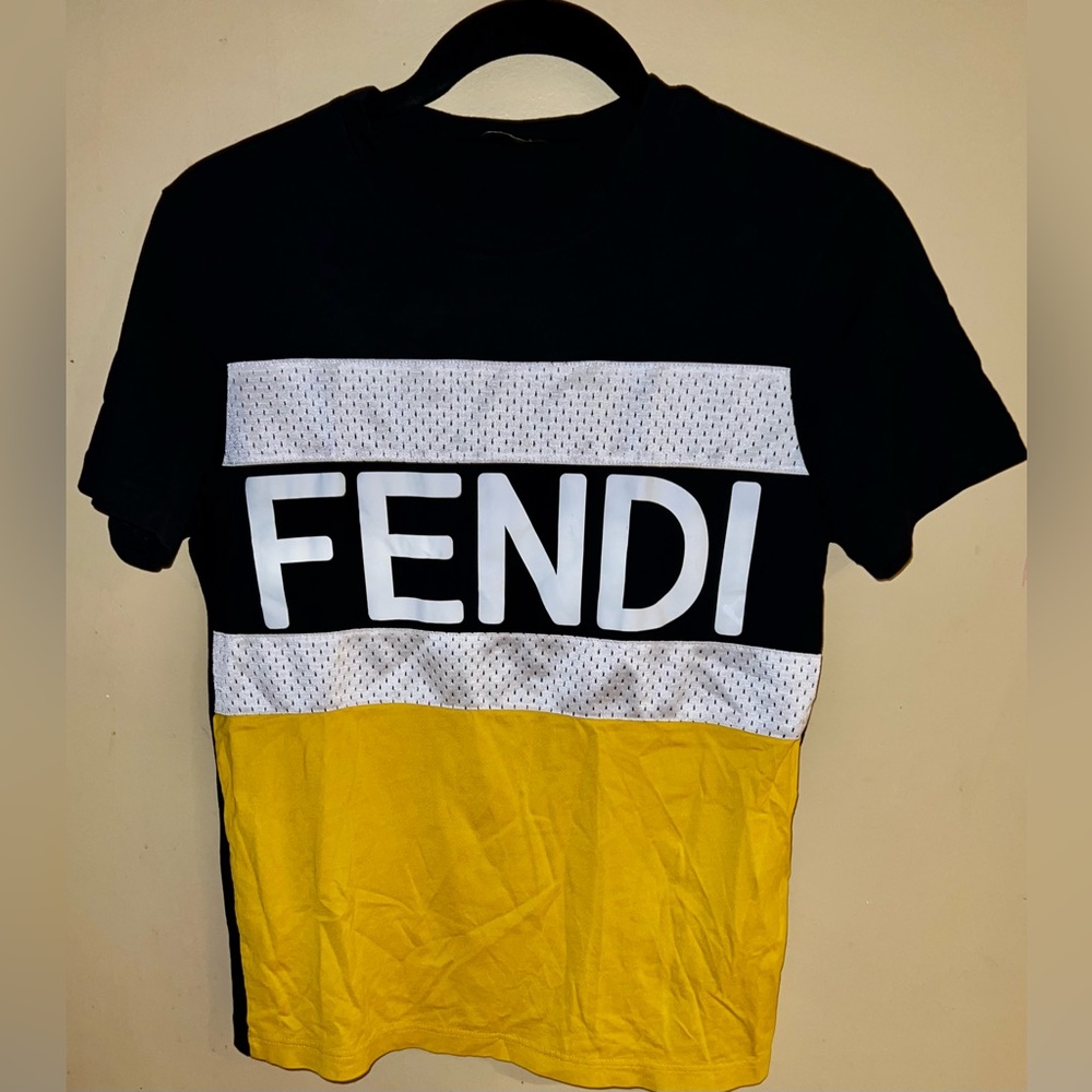 FENDI ROMA SWEATER MESH JERSEY INTERLOCKING DOUBLE F MONOGRAM MADE IN ITALY